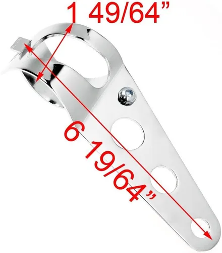 Miniatura 3 de XMT-MOTO Soporte de faros universal para motocicleta con tubos de horquilla de 1.378 in a 1.693 in
