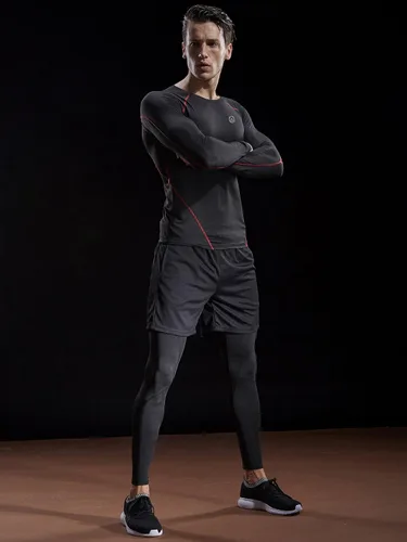 Miniatura 6 de Neleus - Camisas de compresión de manga larga para hombre, para ejercitarte, correr, 3 u.