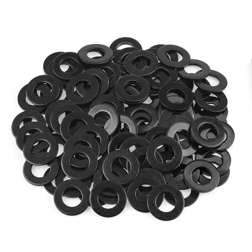 Miniatura 12 de HELIFOUNER 500 Piezas de Arandelas Planas M2, Acero Negro Chapado en Zinc, Diámetro Interior 2mm, Diámetro Exterior 5mm, Grosor 0.3mm, Arandelas