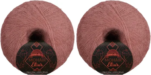 Miniatura 81 de JubileeYarn Mohair Elixir Yarn - 50g/Skein Baby Wool Blend - Cosmopolitan - 1 Skein