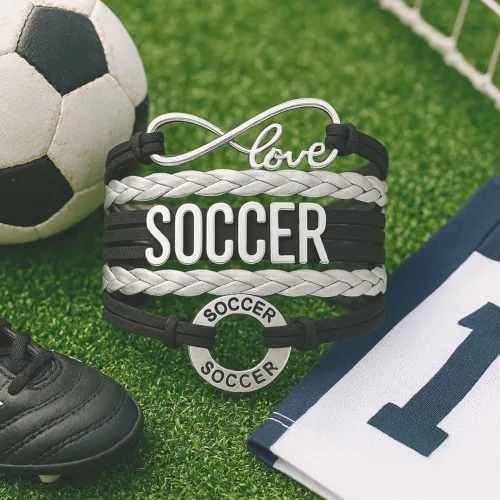 Miniatura 46 de Sportybella - Pulsera de fútbol ajustable, regalo para jugadores