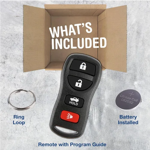 Miniatura 3 de KeylessOption Llavero para 2002 2003 2004 2005 2006 2007 2008 2009 2010 2011 2012 2013 2014 2015 2016 2017 Nissan Altima Maxima Sentra Infiniti Negro