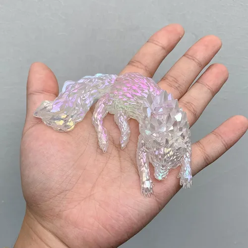 Miniatura 3 de Molde de silicona de resina epoxi 3D de lobo de cristal de hielo para manualidades de azúcar, decoración de pasteles, arcilla polimérica, jardín