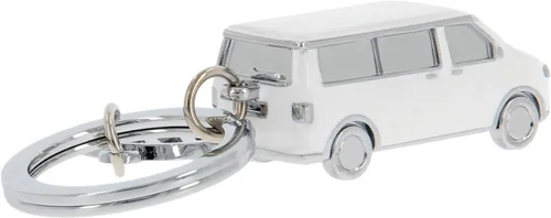 Miniatura 29 de BRISA VW T5/T6 Bus Campervan - Colgante con llavero 3D con dije VW, idea de regalo para los fanáticos de Volkswagen (cromado, esmaltado), Negro