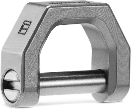 Miniatura 10 de MecArmy CH2 - Llavero de titanio en forma de D, llavero con grillete de tornillo para llaves de coche (S/M/L - azul, S)