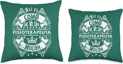 Miniatura 3 de Regalo Original Fisioterapeuta Regalos Accesorios Un Fisioterapeuta Molon Divertido Humor para Hombre - Almohada de 16 x 16 pulgadas, multicolor