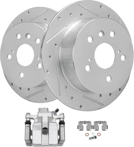 Miniatura 34 de Detroit Axle - Kit de freno delantero para Mercedes-Benz C350e GLC300 2016-2018, E300 2017, E350 2020-2022, frenos de disco perforados y ranurados