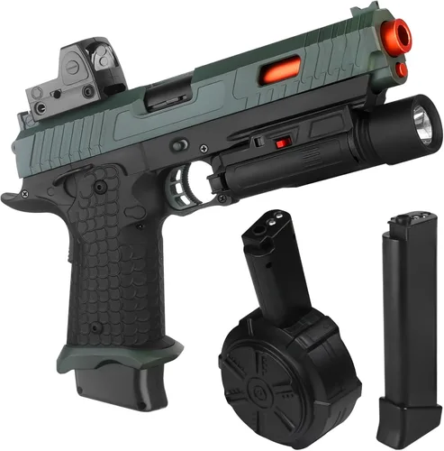 Miniatura 7 de Juguetes eléctricos de gel X5, Full Auto Splat-Blaster incluye tambor y gafas para juego de equipo al aire libre, versión mejorada X2 para mayores