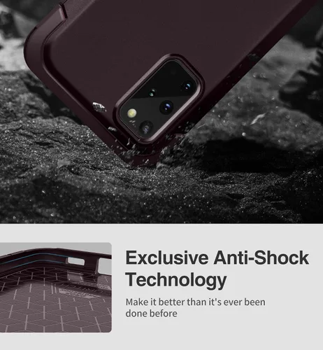 Miniatura 4 de SURITCH Funda para Samsung Galaxy S20 Plus, marco frontal extra, resistente y a prueba de golpes, con protector de pantalla integrado para Samsung