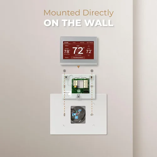 Miniatura 6 de ANTOBLE THP2400A1027W - Placa trasera de placa de pared para termostato, color blanco, compatible con termostato Honeywell