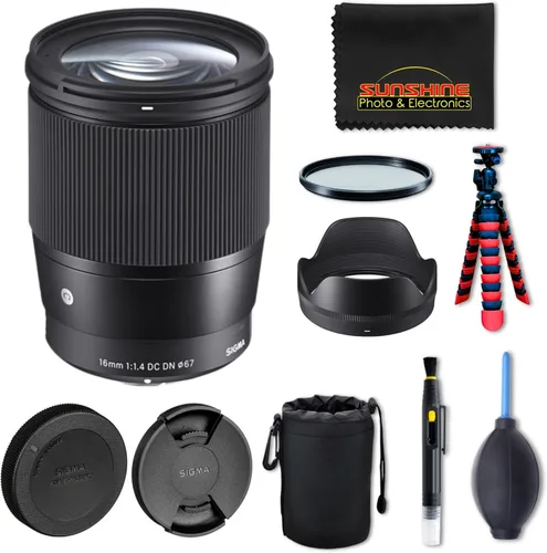 Miniatura 18 de Sigma Lente contemporánea de 16 mm f/1.4 DC DN para Sony E (402965) Negro