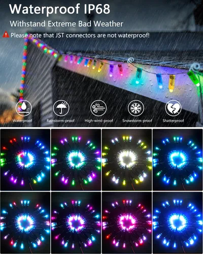 Miniatura 4 de ALITOVE WS2811 - Luz LED direccionable de píxeles, 50 unidades, 5 V, 0.472 in, color de ensueño digital, difusión de color, módulo de píxeles LED