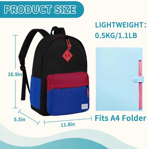 Miniatura 2 de Chase Chic Mochila infantil para niñas – Mochilas escolares de 17 pulgadas para niños pequeños para niños de 6 a 12 años – Bolsa de libros
