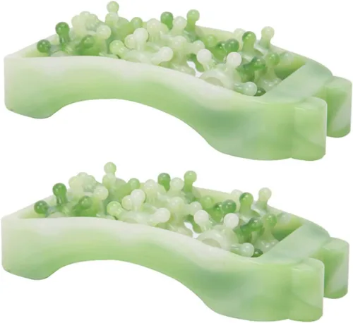 Healifty 2 unids rodillo de masaje plantar rodillo masajeador de pies de acupunto masaje puntos gatillo rodillo de pie reflexología rodillo