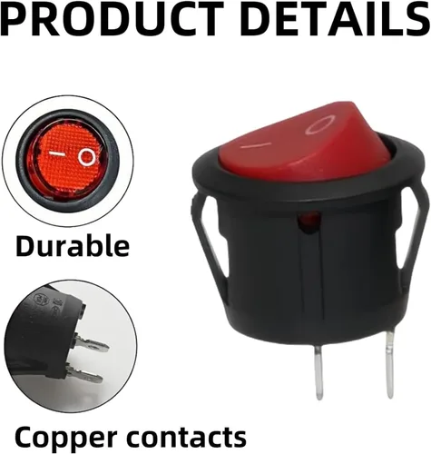 Miniatura 2 de Paquete de 3 interruptores de encendido y apagado 440003992 270046001 compatibles con Hoover Windtunnel UH70815 UH70819 UH70821 UH70829 UH70832