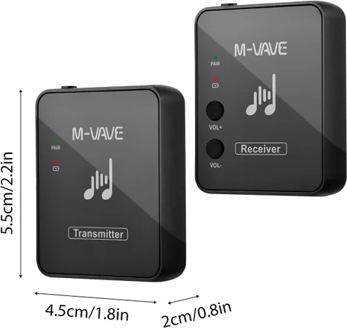 Miniatura 2 de Sistema de monitor de oído inalámbrico en el oído Sistema de monitor de auriculares Sistema de transmisión Receptor recargable inalámbrico IEM Negro