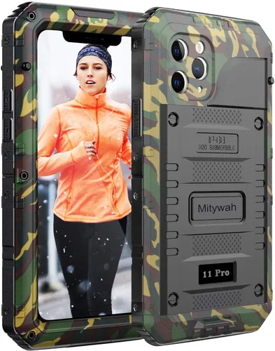 Miniatura 89 de Mitywah Funda impermeable para iPhone 7/iPhone 8 / iPhone SE 2020, funda de metal resistente de grado militar, protección de cuerpo completo