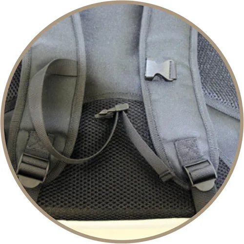 Miniatura 3 de BRISA VW Collection - Mochila universitaria para laptop de senderismo Volkswagen en diseño de autocaravana T1 (30 L/7.9 galones/L/azul)