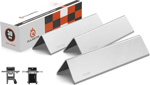 Miniatura 15 de QuliMetal Barras Saborizadoras de 15.3 pulgadas para Parrillas Weber Spirit E310, Spirit 300, Spirit II 300, E315 E320 E330 S310 S315 S320 S330