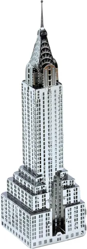 Miniatura 2 de Fascinations Juego de 4 modelos de construcción de corte láser 3D de Metal Earth 3D: 30 Rockefeller Plaza, Empire State Building, Chrysler Building