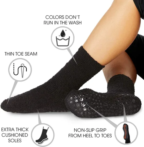 Miniatura 2 de LA ACTIVE Non Slip Yoga Grip Socks - Barre Ballet Pilates Athletic Socks for Men and Women