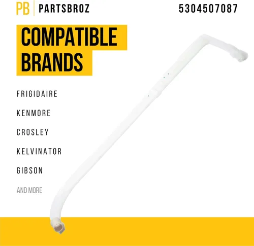 Miniatura 2 de PartsBroz 5304507087 - Tubo de alimentación de suministro de agua, compatible con lavavajillas Frigidaire Kenmore Crosley Kelvinator - Reemplaza
