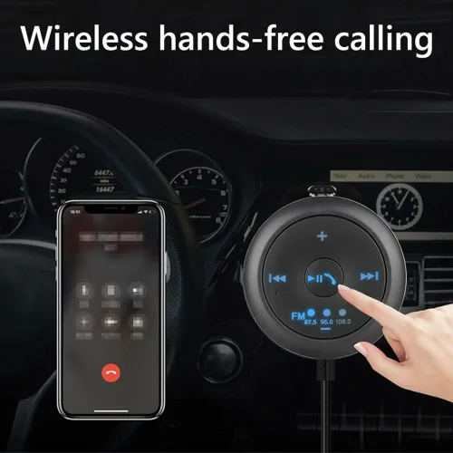 Miniatura 5 de Reproductor de MP3 para coche Receptor transmisor FM inalámbrico manos libres llamada función de memoria TF tarjeta U disco AUX Player