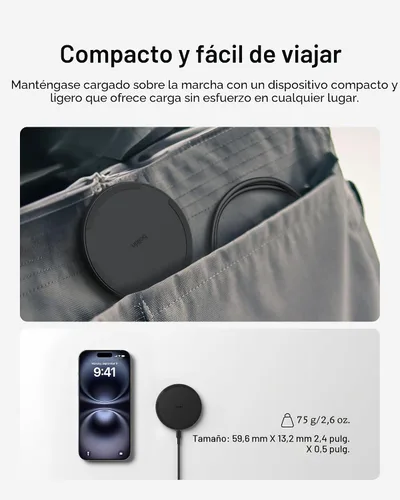 Miniatura 7 de Belkin Almohadilla de Carga Inalámbrica 15W - Cargador Qi, Estación de Carga para Apple iPhone 17, iPhone 16/15/14 Serie, AirPods, Samsung Galaxy