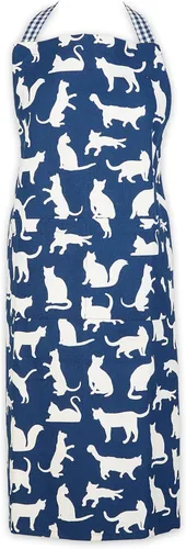 Miniatura 10 de DII Everyday Pets Kitchen Collection - Delantal de chef, bolsillos grandes y ajustable Estampado De Gato Verde Hunter