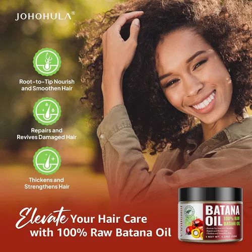 Miniatura 2 de Aceite de batana crudo para el crecimiento del cabello: aceite de batana 100% puro que fortalece el cabello fino, nutre las puntas abiertas secas