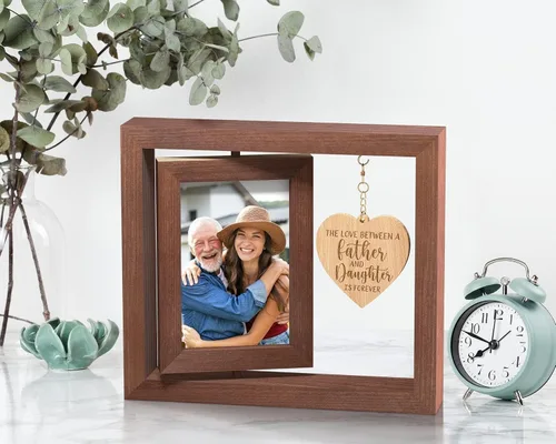 Miniatura 8 de Tiblue Regalos de Navidad para papá de hija, hijo, niños, mejores regalos para papá, papá, padre, marco de foto 4x6, regalo de Navidad para suegro