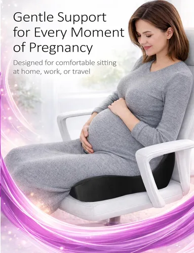 Miniatura 4 de Cojín de asiento de espuma viscoelástica para aliviar la presión, cojín ergonómico para silla de oficina para alivio del dolor de coxis, ciática