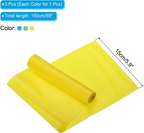 Miniatura 2 de PATIKIL Juego de bandas de resistencia, bandas elásticas de entrenamiento de ejercicio, bandas de entrenamiento de fuerza para yoga, pilates