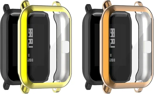 Miniatura 8 de Fundas protectoras de pantalla compatibles con Amazfit GTS 2 Mini/Bip U Pro/Bip S/Bip Lite/Bip 1S/Bip Lite 1S/Amazfit A1608 Watch Soft Metal