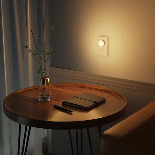 Miniatura 9 de Luz nocturna enchufable, mini luces nocturnas LED regulables para niños, sensor automático del atardecer al amanecer, lámpara nocturna de encendido