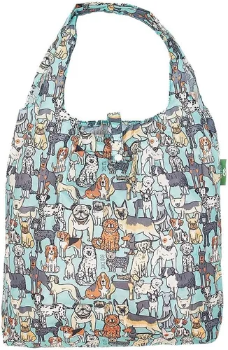 Miniatura 33 de ECO CHIC Bolsas plegables reutilizables para comestibles, bolsa de compras ligera, reciclada y reutilizable, bolsa plegable impermeable Gafas Gatos