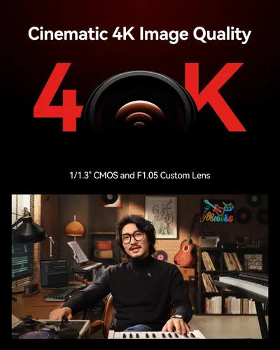 Miniatura 3 de Cámara de Transmisión en Vivo Hollyland VenusLiv Air, Lente Personalizada CMOS/F1.05 de 1/1.3", Salida de Video 4K30p/UVC/HDMI, Construida