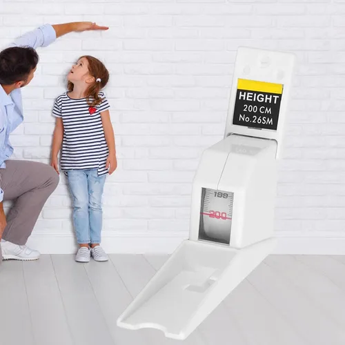 Medición de altura para pared, medidor de altura montado en la pared, regla de crecimiento, cinta métrica retráctil para medir la estatura en casa