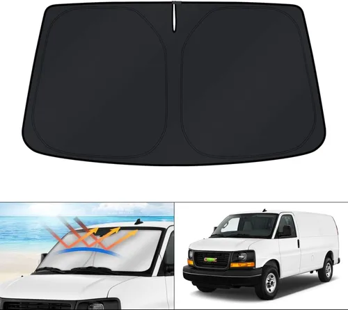 Miniatura 226 de KUST - Parasol plegable para parabrisas para Ford Ranger, accesorios 2019-2025 2026, parasol personalizado para ventana, protector solar plegable