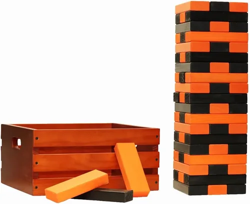 Miniatura 33 de Tailgating Pros Maderas gigantes de primera calidad con caja manchada: ¡elige los colores de tu equipo! Juego gigante para patio al aire libre