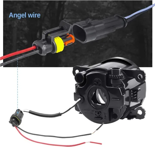 Miniatura 5 de Luces antiniebla con anillo de halo 2 en 1 para Honda 12-14 CR-V, 12-15 Pilot, 13-15 Accord Coupe, Crosstour, CR-Z, Acura 10-15 RDX, 13-14 ILX