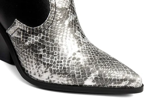 Miniatura 4 de ANN CREEK 'Boma' Botas de dos tonos con tacón alto en capas