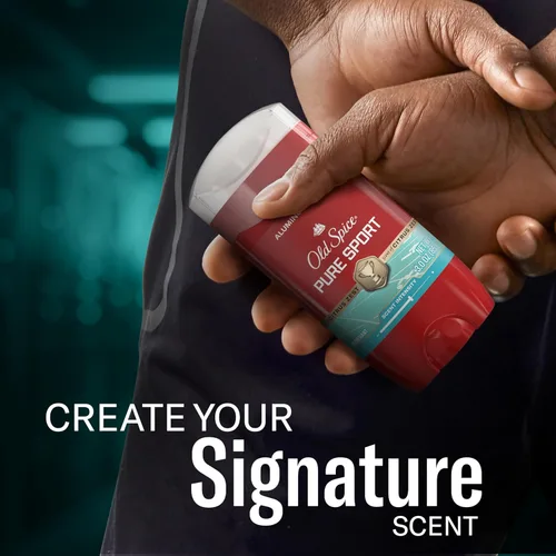 Miniatura 9 de Old Spice Desodorante sin aluminio para hombres, protección contra el olor 24/7, frescura y aroma duradero 24/7, aroma Pure Sport con esencia