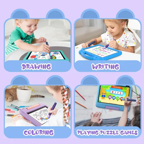 Miniatura 7 de Mixoo - Bolígrafos para pantallas táctiles con correas para niños, paquete de 2 lápices capacitivos antideslizantes para niños, compatible con iPad