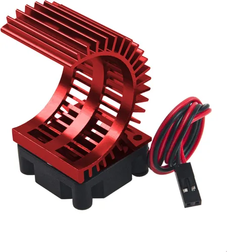 Miniatura 7 de Disipador de calor de motor RC 540 545 550 sin escobillas cepillado con ventilador de enfriamiento de 5-6 V compatible con Traxxas HSP HPI Wltoys
