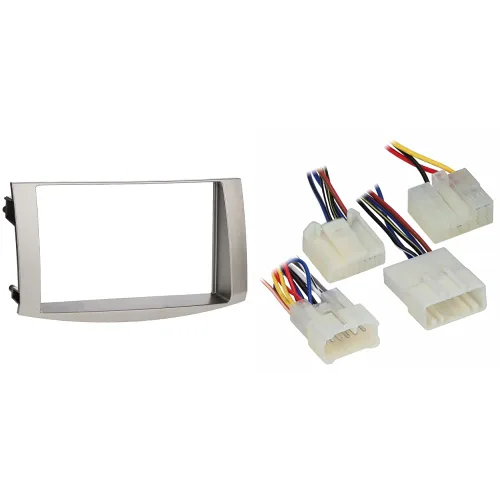 Miniatura 6 de Metra 95-8215S - Kit de tablero doble DIN para vehículos Toyota Avalon seleccionados 2005-2010 (plateado) y arnés de cables de control del volante