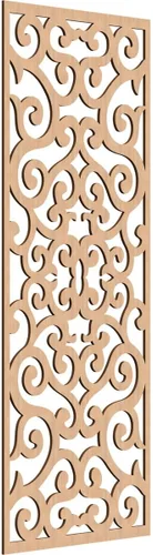 Miniatura 19 de Eveline - Paneles decorativos de pared de madera con calado, 13 3/8 pulgadas de ancho x 34 3/8 pulgadas de alto x 3/8 de alto, roble rojo rojo