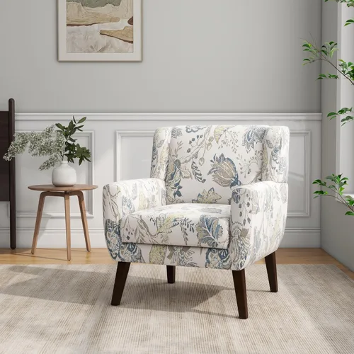 Miniatura 43 de Silla decorativa, sillas de tela moderna de mediados de siglo con brazos para sala de estar, cómodo sillón tapizado para dormitorio, sala de espera