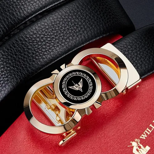 Miniatura 9 de VANNANBA Ratchet Leather Belt for MenFashion Belt Men Automatic Bucklewith Elegant Gift Box