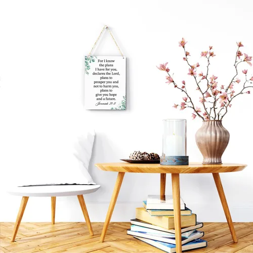 Miniatura 2 de Porque yo sé muy bien los planes que tengo para ti Jeremías 29:11 Decoración inspiradora Regalos cristianos Versículo bíblico Arte de pared